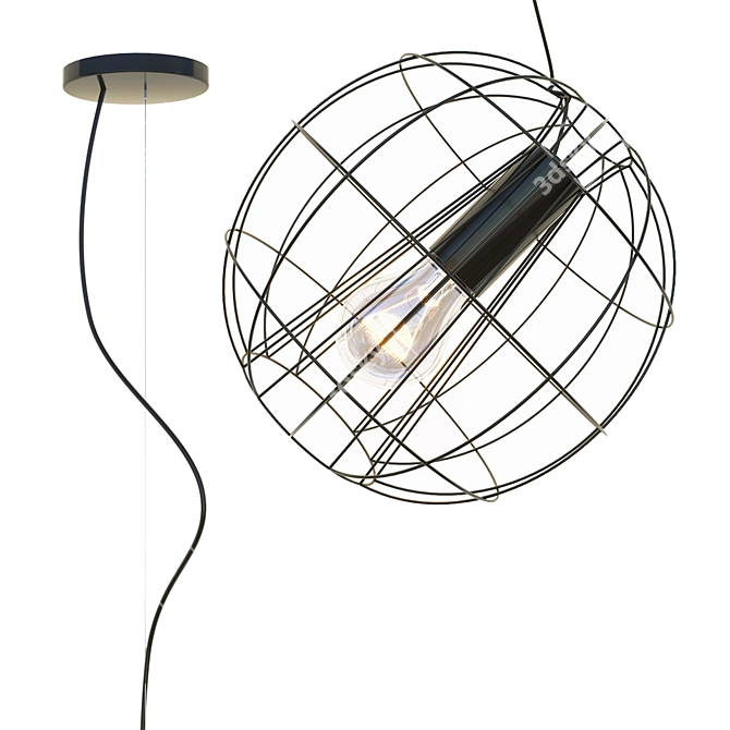 Marl Pendant Chandelier - Zuma Line 3D model image 2