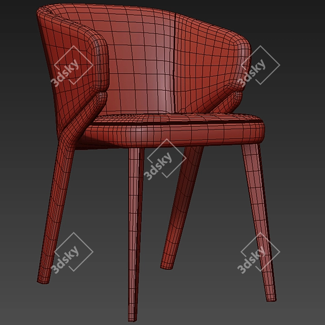 Ergonomic Nora Armchair: 3dsmax 2011, OBJ, Vray & Corona 3D model image 3