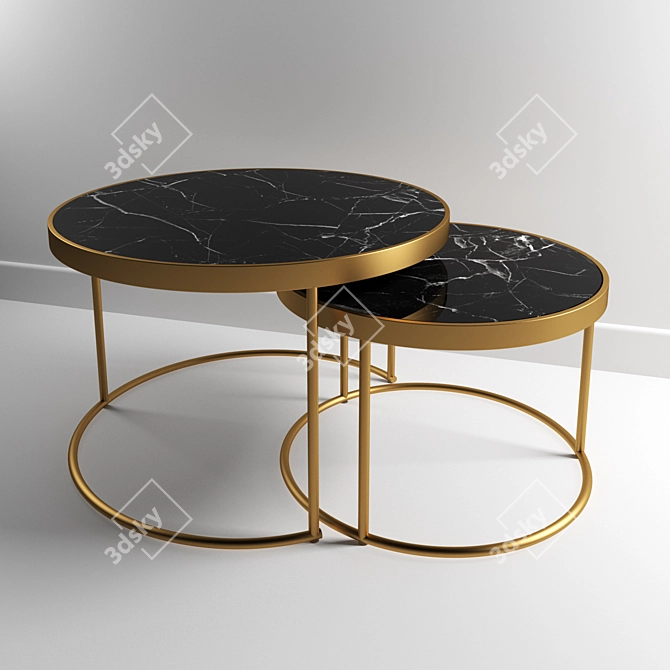 ZARA Home Coffee Table: Modern Design 3D model image 1