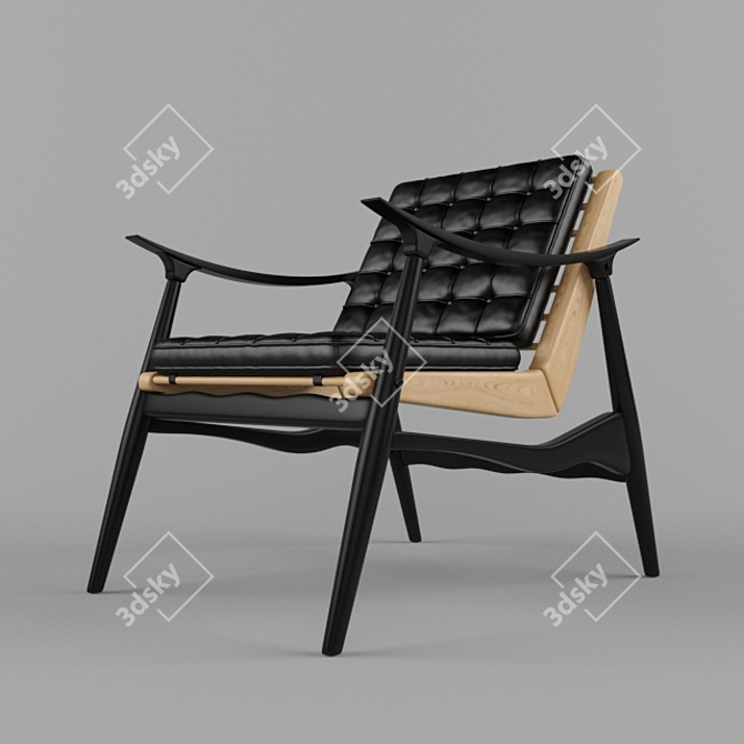 ErgoLuxe Chair - Comfort Redefined 3D model image 1