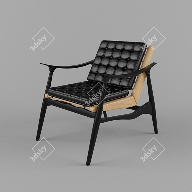 ErgoLuxe Chair - Comfort Redefined 3D model image 2