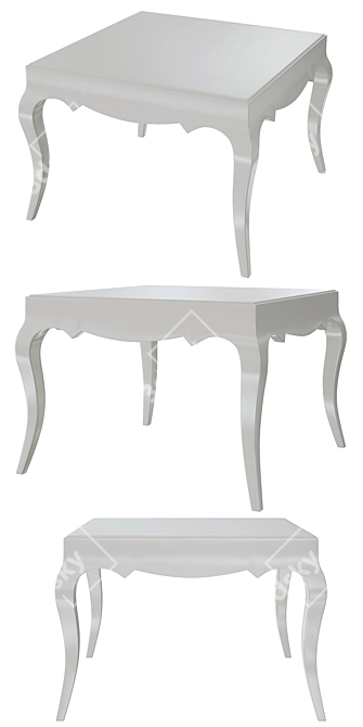 Valmori Elisabeth Side Table - Romantic Modern Style 3D model image 2