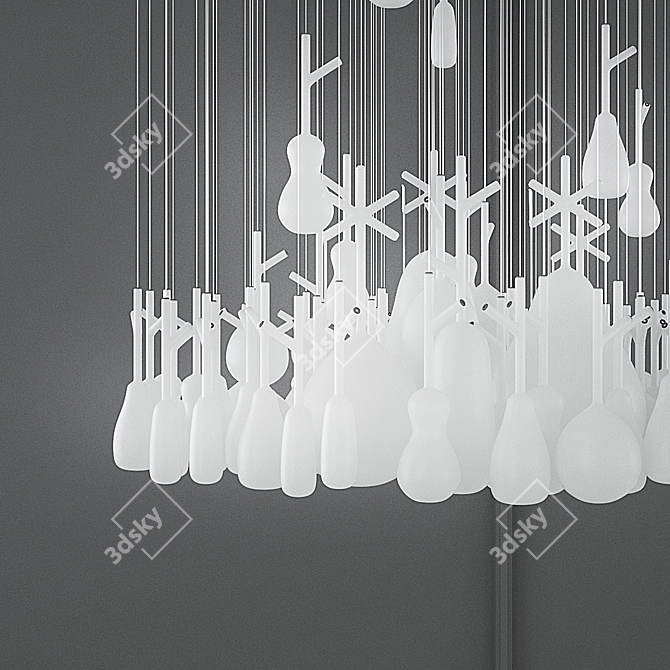 Lasvit Chandelier Vases: Blooming Elegance! 3D model image 2