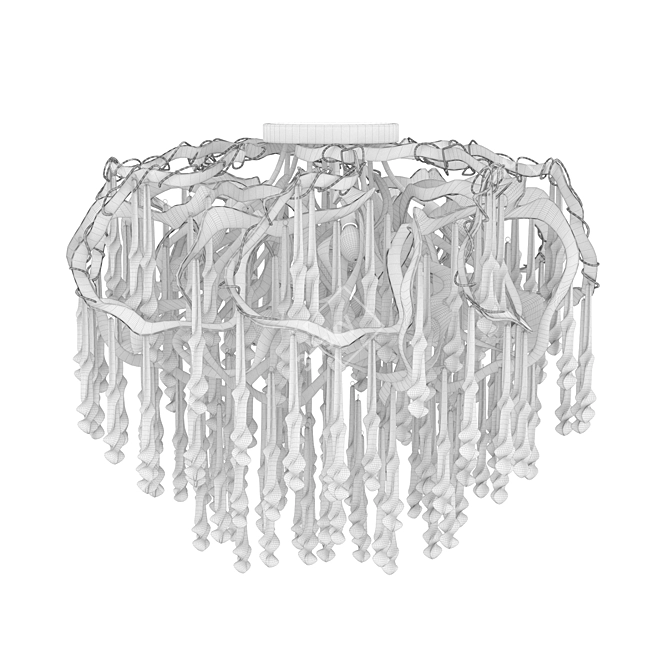 Glimmering Gold Chandelier | Divinare Salice 3D model image 2