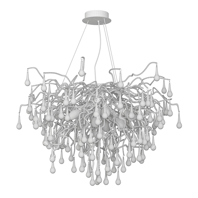 Divinare Salice Crystal Chandelier 3D model image 1