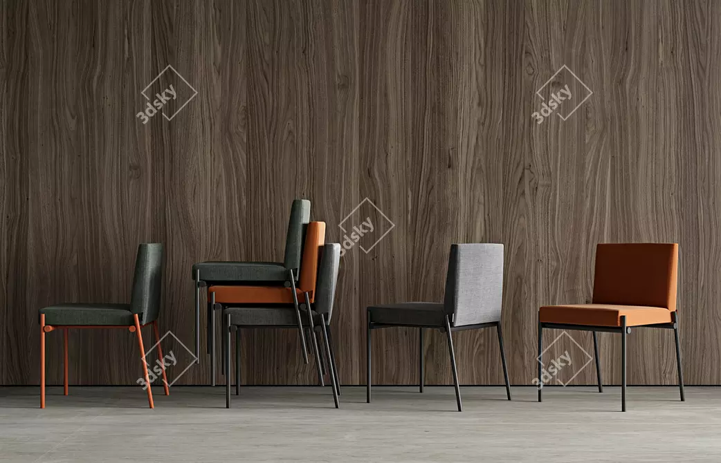 OM Chair: Sleek and Stylish Seating 3D model image 3