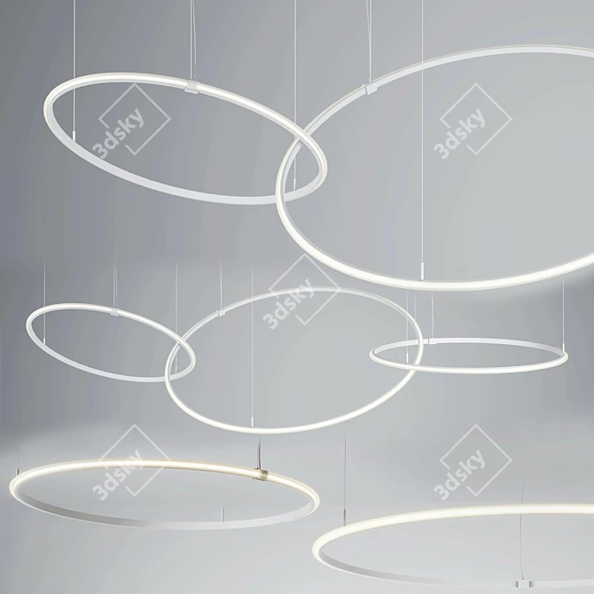 Olymp Pendant Lights - Creative and Adjustable Illumination Solution 3D model image 2