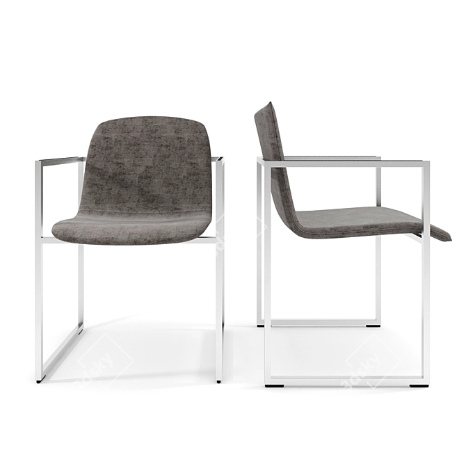 ARCO Frame Chair Set with Slim Table 3D model image 2