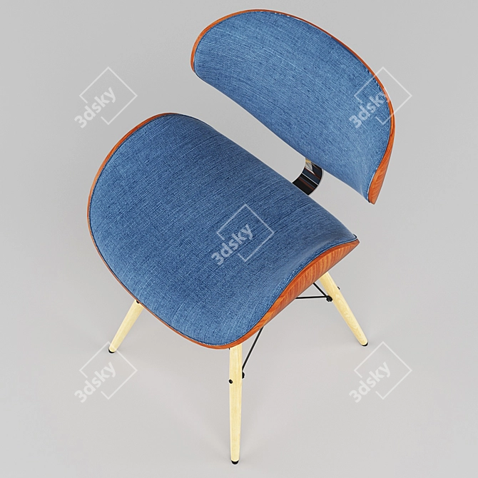 Porthos Home Holliday Upholstered Chair 3D model image 3