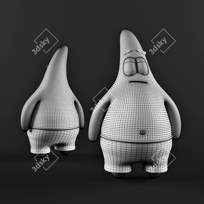 Patrick Star Toy - Your Goofy Sea Friend 3D model image 2