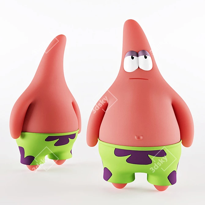 Patrick Star Toy - Your Goofy Sea Friend 3D model image 3
