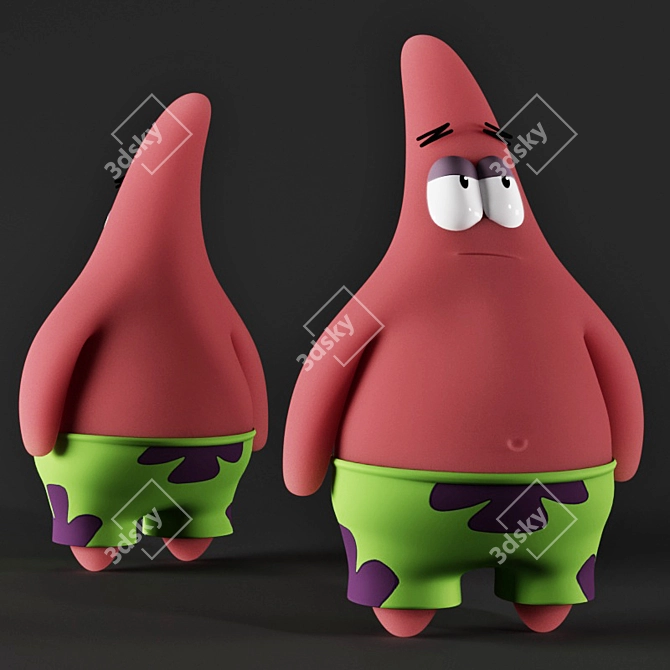 Patrick Star Toy - Your Goofy Sea Friend 3D model image 5
