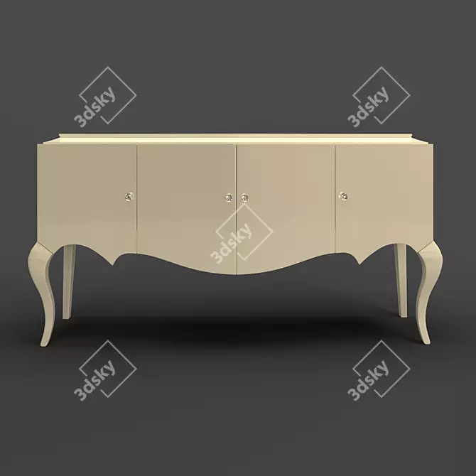 ROMA Pearlescent Lacquered Buffet 3D model image 1