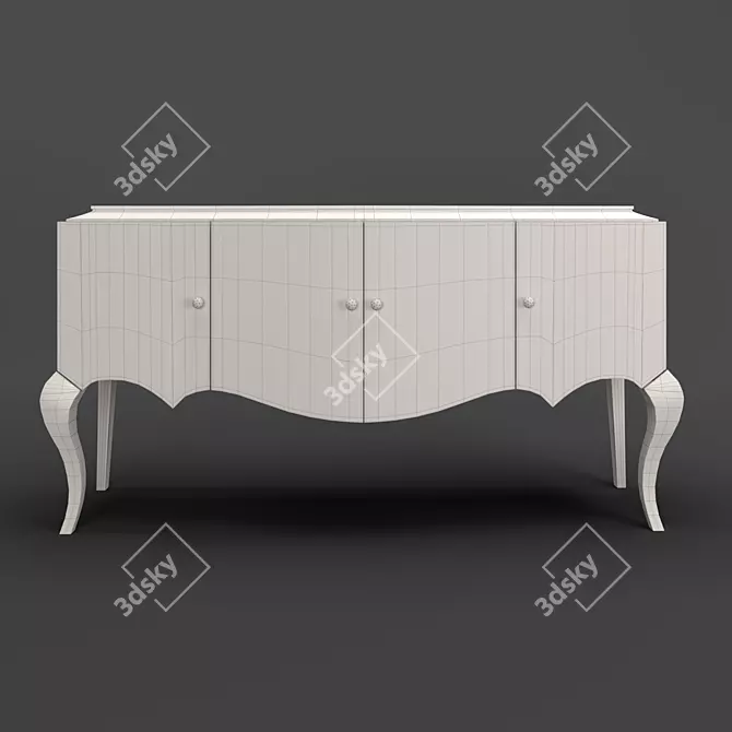 ROMA Pearlescent Lacquered Buffet 3D model image 2