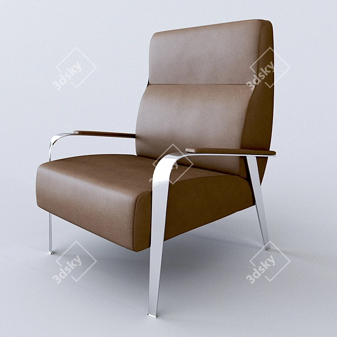 Elegant ESTRO Dennon Chair: Perfect Blend of Style and Comfort 3D model image 1