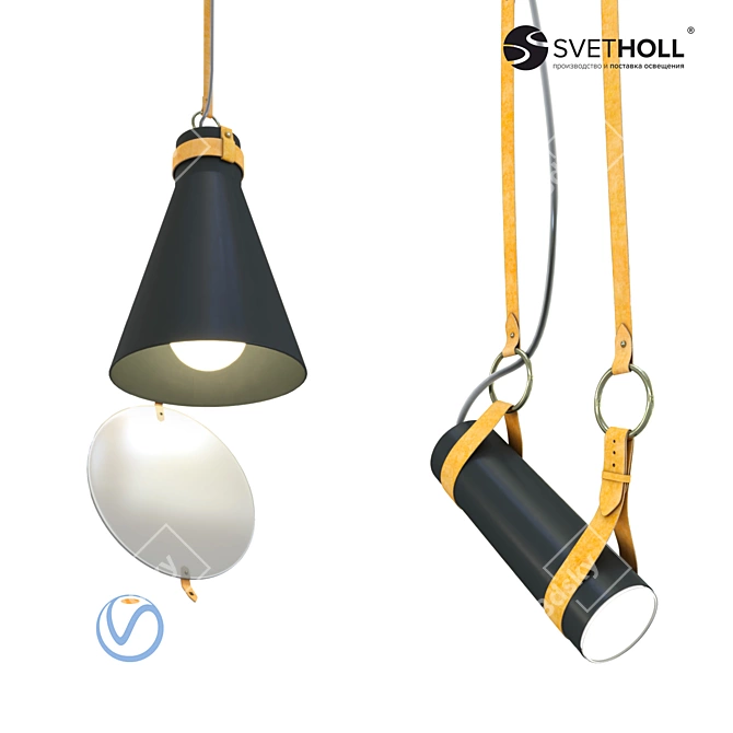 Modern Loft Accent Lighting 3D model image 1