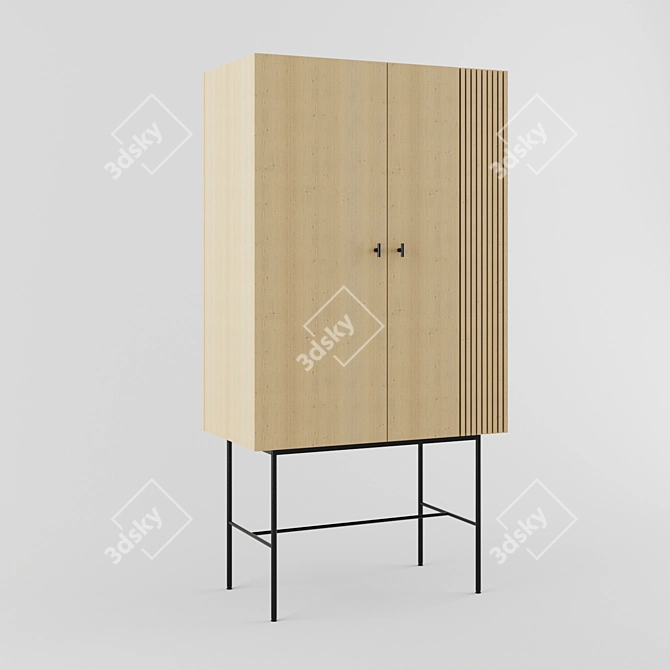 Modern Minimalist Closet 3D model image 1