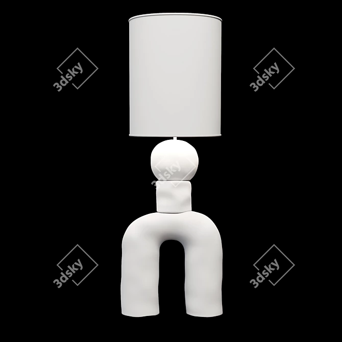 Carmen d'apollonio Ceramic Lamp 3D model image 2