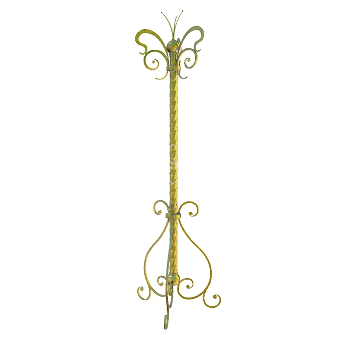 Forged Hanging Floor Stand 3D model image 1