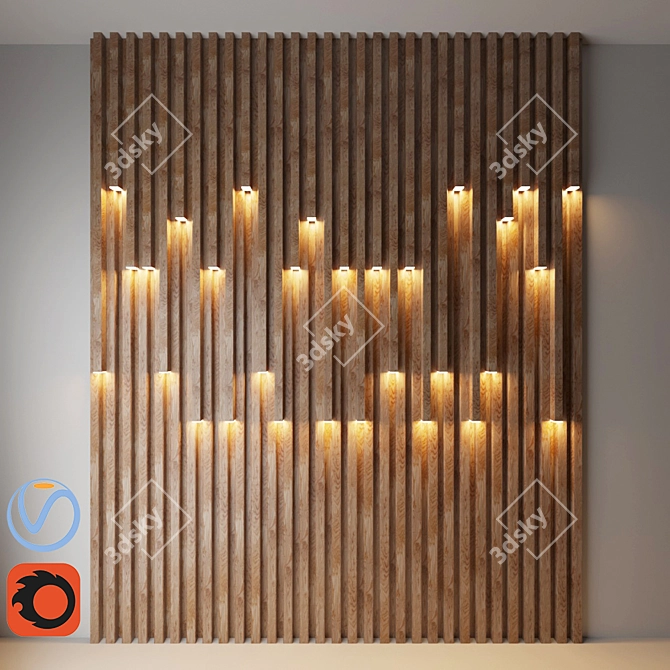 Decorative Wall Light Fixture 3D model image 1