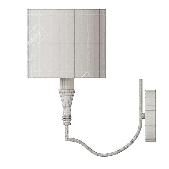 Modern Wall Sconce: MW-Light Conrad 3D model image 3