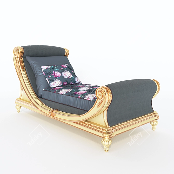 RIVA MOBILI D'ARTE Chaise Lounge - Elegant Italian Luxury 3D model image 1