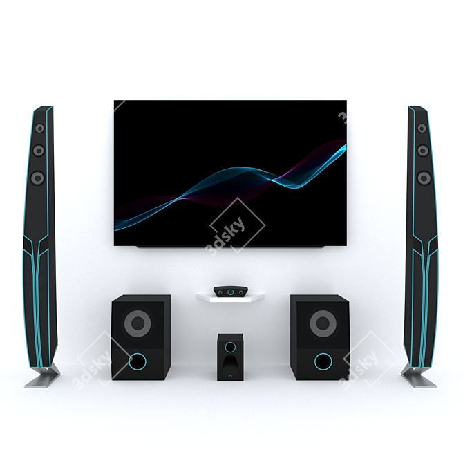 Ultra HD Home Theater System 3D model image 1