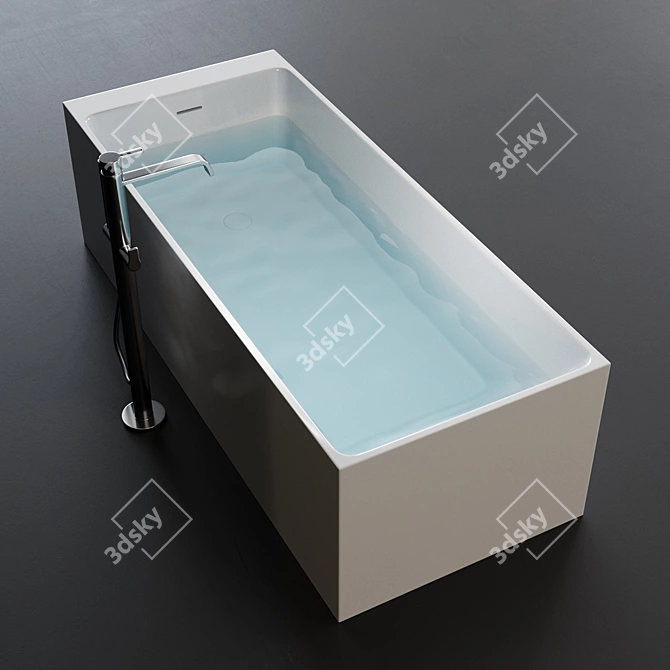 Splendia Square Bathtub 3D model image 2