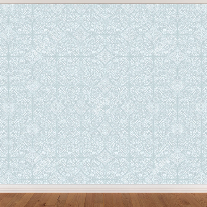 Seamless Wallpaper Set with 3 Colors 3D model image 3