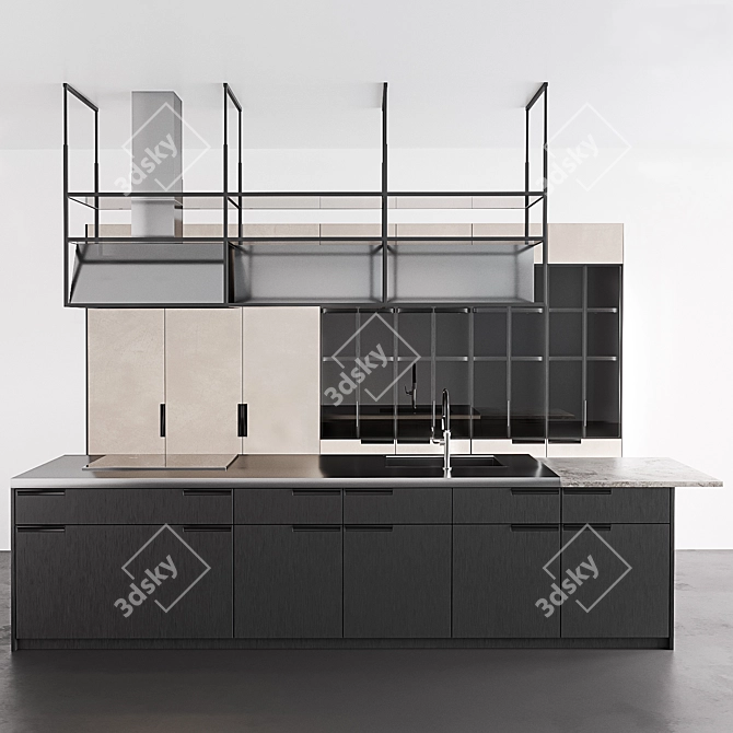 Scavolini MIA Kitchen: Sleek Design, Superior Quality 3D model image 1