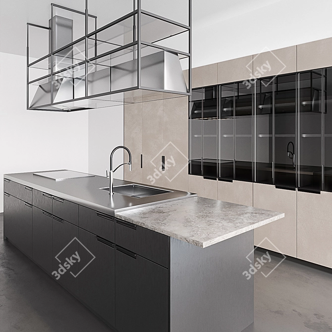 Scavolini MIA Kitchen: Sleek Design, Superior Quality 3D model image 2