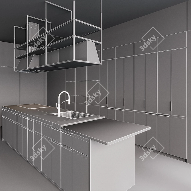 Scavolini MIA Kitchen: Sleek Design, Superior Quality 3D model image 3