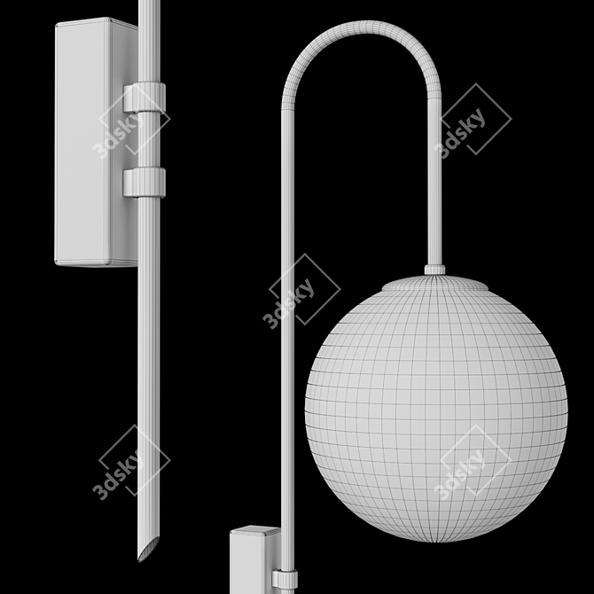 Elegant Italian Design: WALL LAMP 06 by Magic Circus 3D model image 2