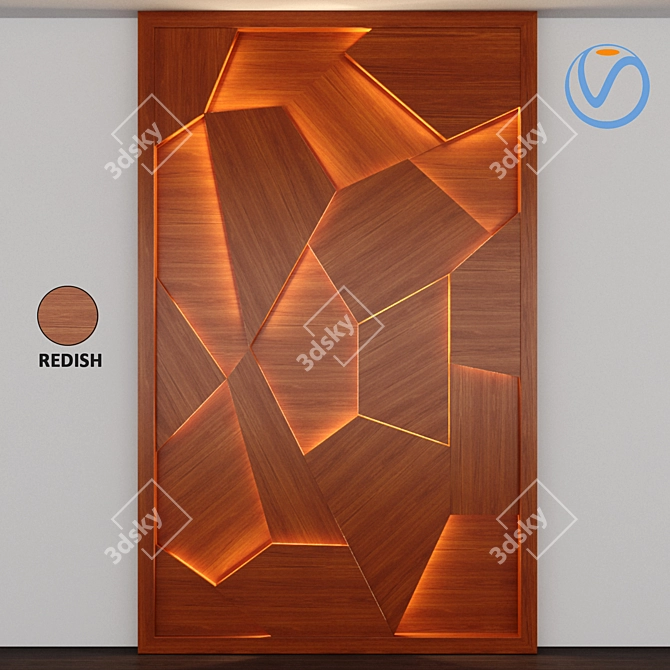 Versatile 3D Wood Panel 3D model image 3