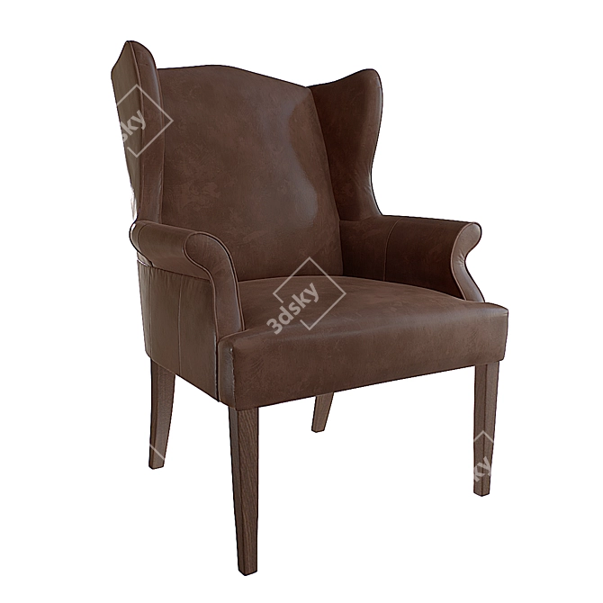 Premium Armchair: High-Quality 3D Model 3D model image 1