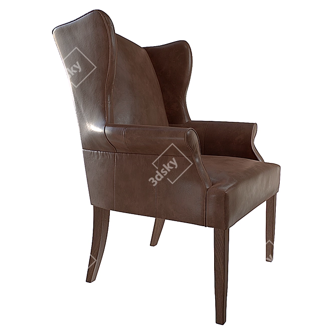 Premium Armchair: High-Quality 3D Model 3D model image 2