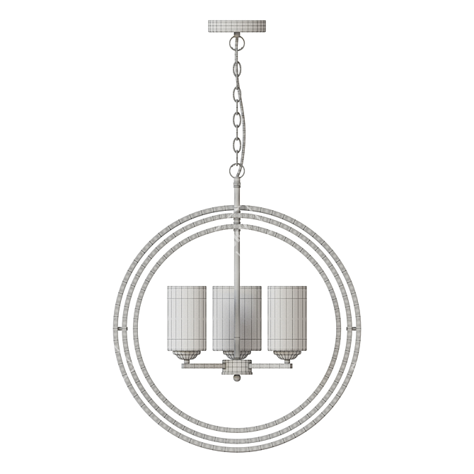 Elegant Alghero Pendant Light 3D model image 3