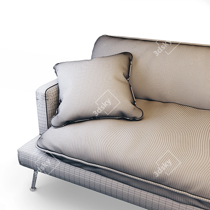 Island Sofa: Black Tie Elegance 3D model image 3