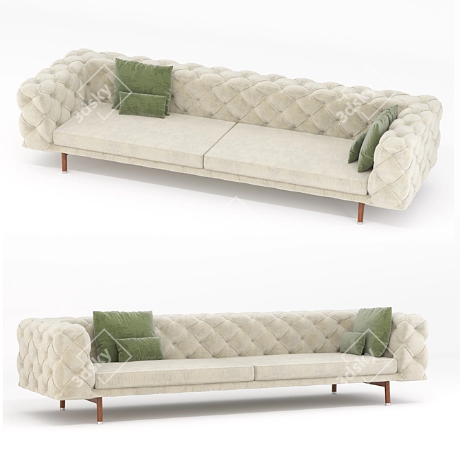 Modern and Stylish Sofa "Daniel 3D model image 1