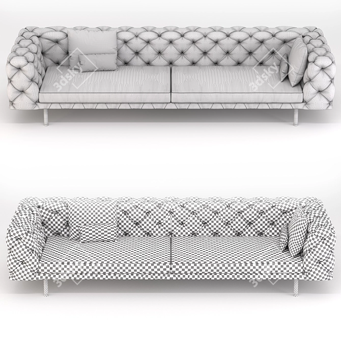 Modern and Stylish Sofa "Daniel 3D model image 2