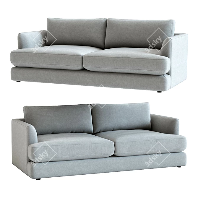 Modern West Elm Haven Sofa 3D model image 2