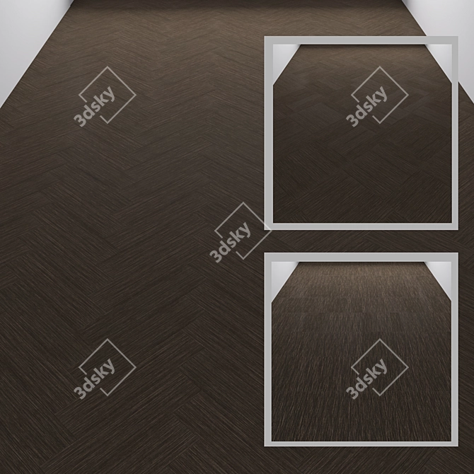 Flotex Savannah Planks: Stylish & Durable Flooring 3D model image 1