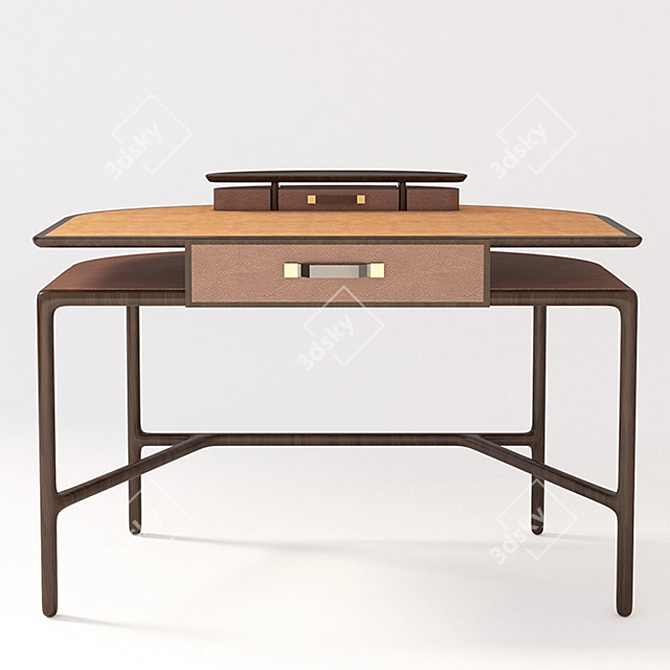 Elegant Juliet Writing Desk 3D model image 1