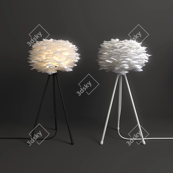 Elegant Eos Light Micro: Perfect Table Lamp 3D model image 1