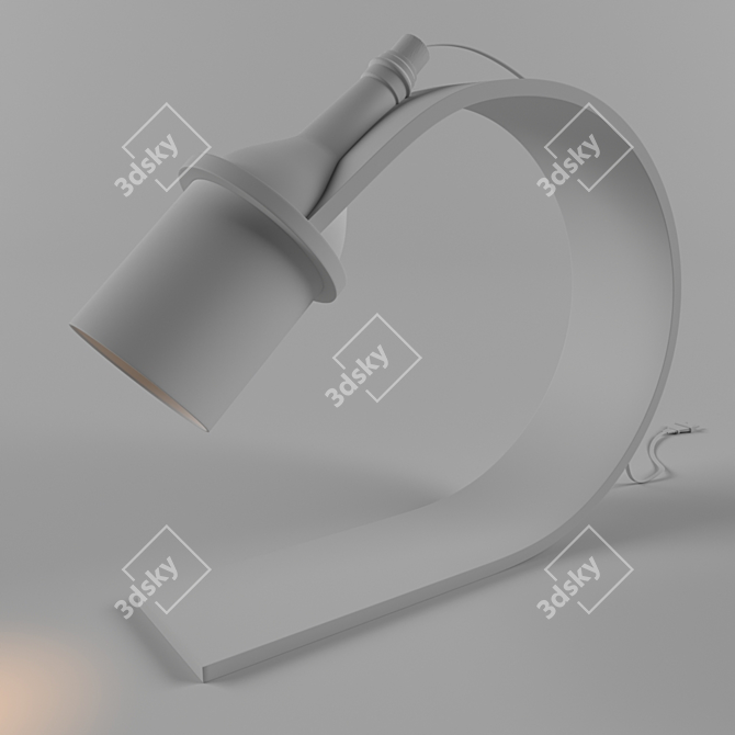 Vintage Glass Bottle Lamp 3D model image 2