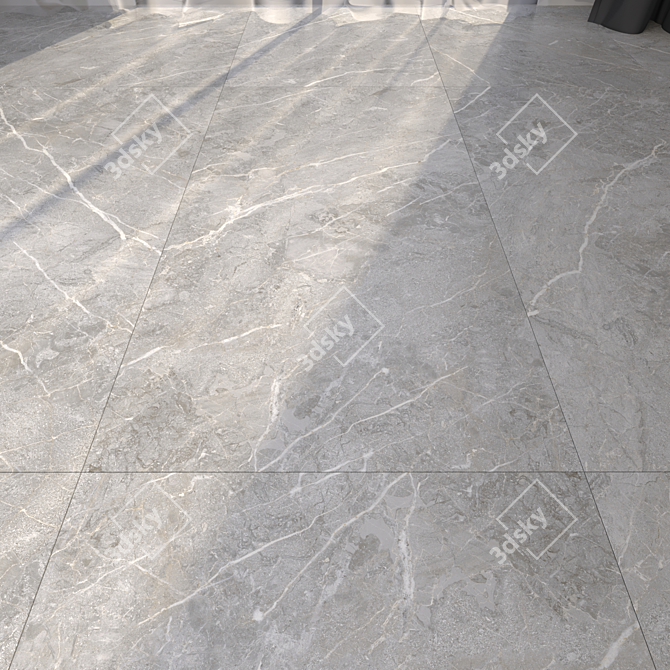 Luxe Marble Flooring: HD Texture & Versatile Materials 3D model image 1