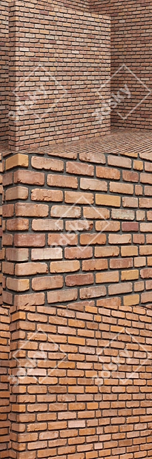 Seamless Brick and Tile Material 3D model image 2