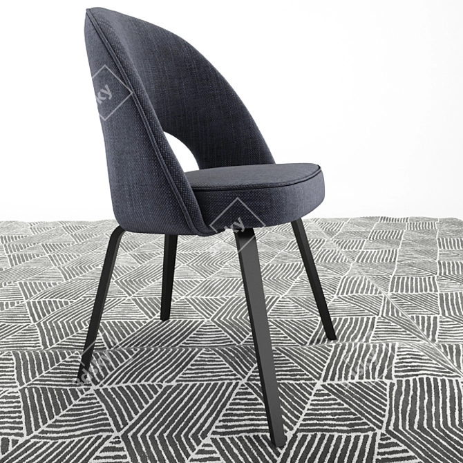 Saarinen Side Chair: Modern Elegance for any Space 3D model image 2