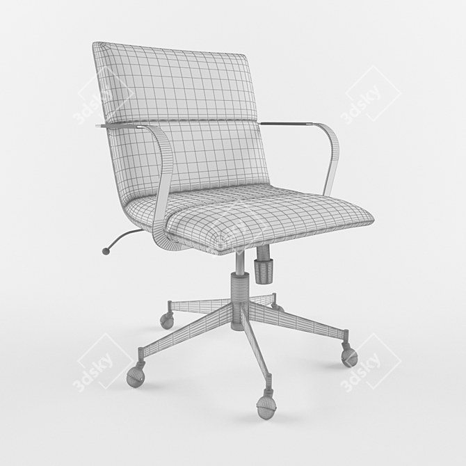 Modern West Elm Cooper Armchair 3D model image 2