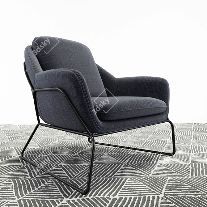 Loft Design Armchair: Stylish, Compact, and Versatile 3D model image 2